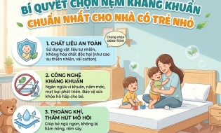 Bí Quyết Chọn Nệm Kháng Khuẩn Chuẩn Nhất Cho Nhà Có Trẻ Nhỏ