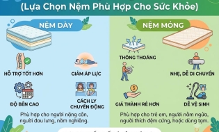 Nệm Dày Hay Mỏng Tốt Hơn? Tư Vấn Chọn Độ Dày Nệm Chuẩn Nhất