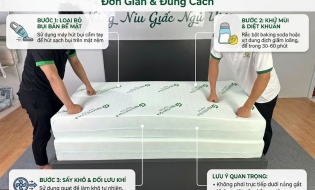 Hướng Dẫn Vệ Sinh Nệm Cao Su Tại Nhà Đơn Giản & Đúng Cách