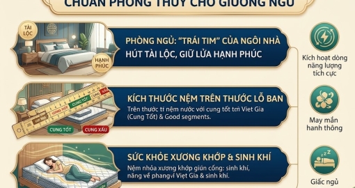 Hướng Dẫn Chọn Kích Thước Nệm Chuẩn Phong Thủy Mang Tải Lộc Vào Nhà