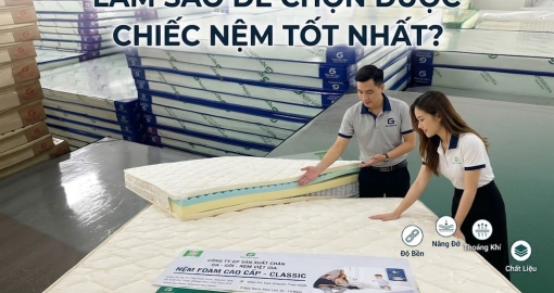 Bí Quyết Chọn Nệm Tốt Nhất Cho Giấc Ngủ Phù Hợp